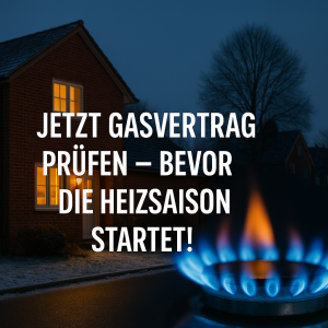 Jetzt Gasvertrag prüfen - bevor die Heizsaison startet!
